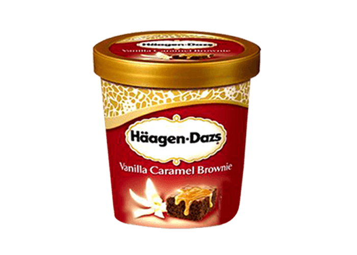 VANILLA CARAMEL BROWNIE HAAGEN DAZS 500ML